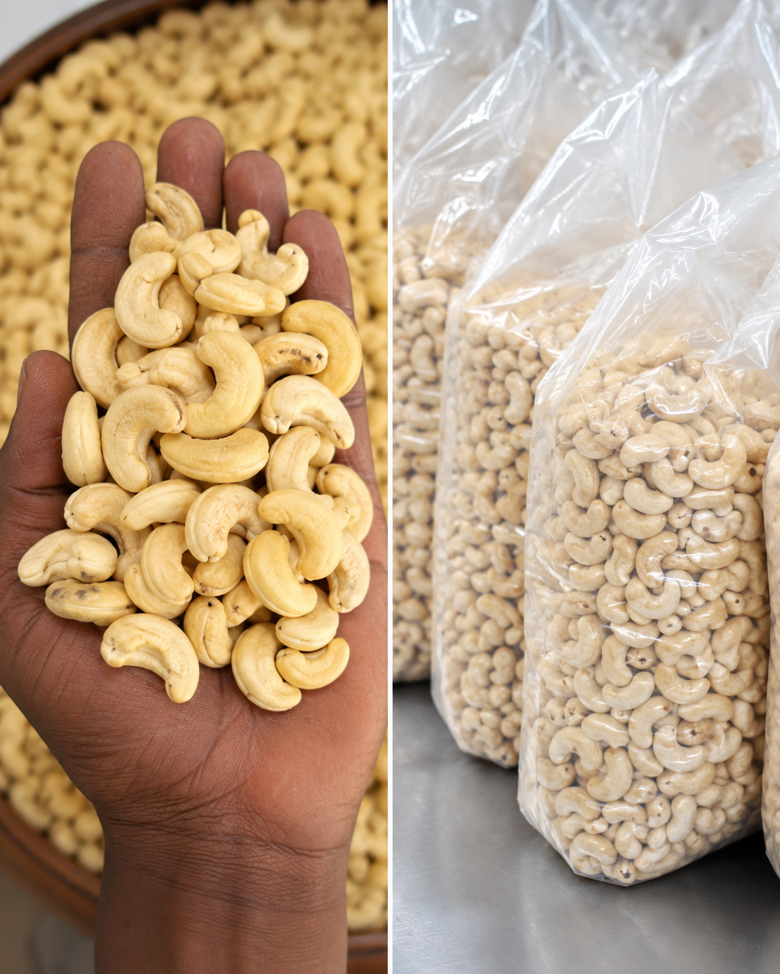 Cashew Nuts, sourced from Tanzania (regional network)
